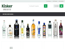 Tablet Screenshot of kisker-shop.de